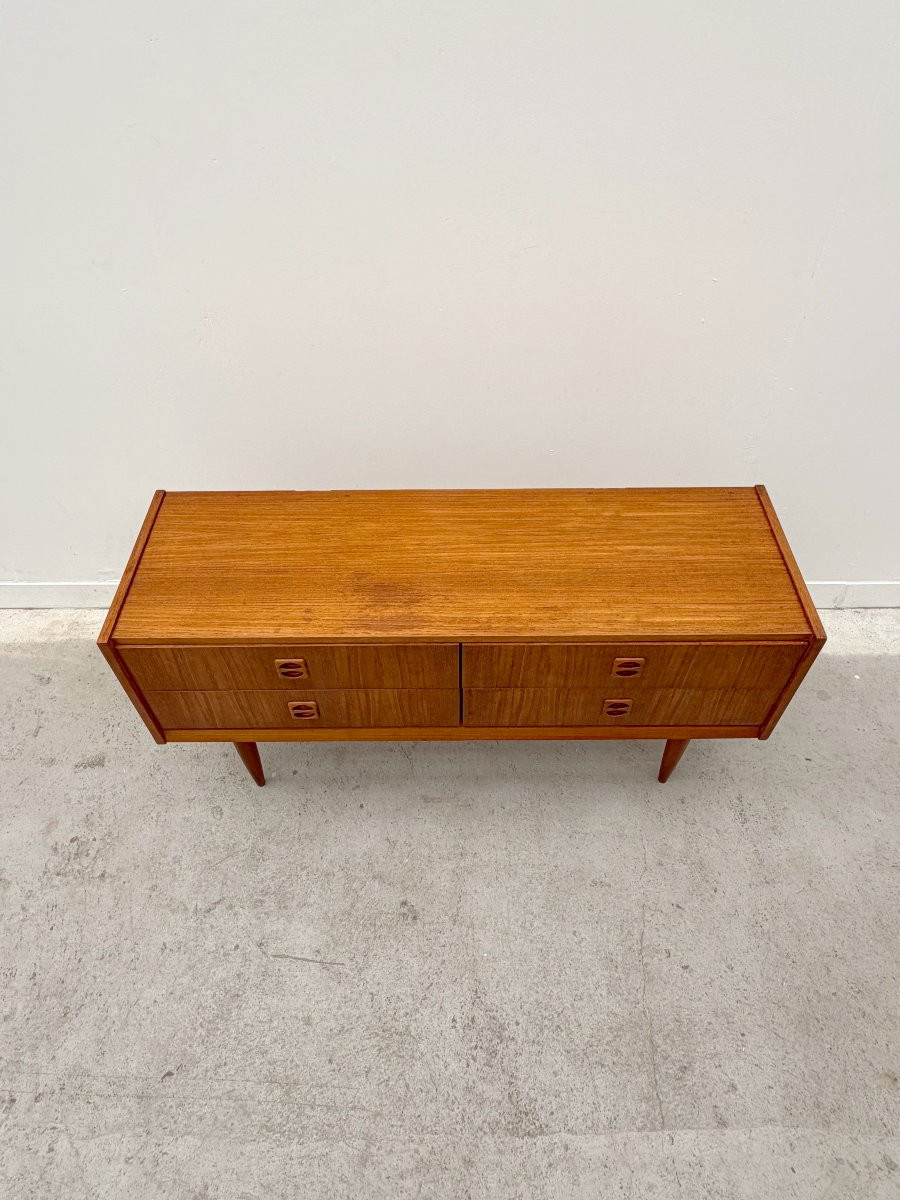 Enfilade de style Scandinave en Teck, France 1960  -photo-4