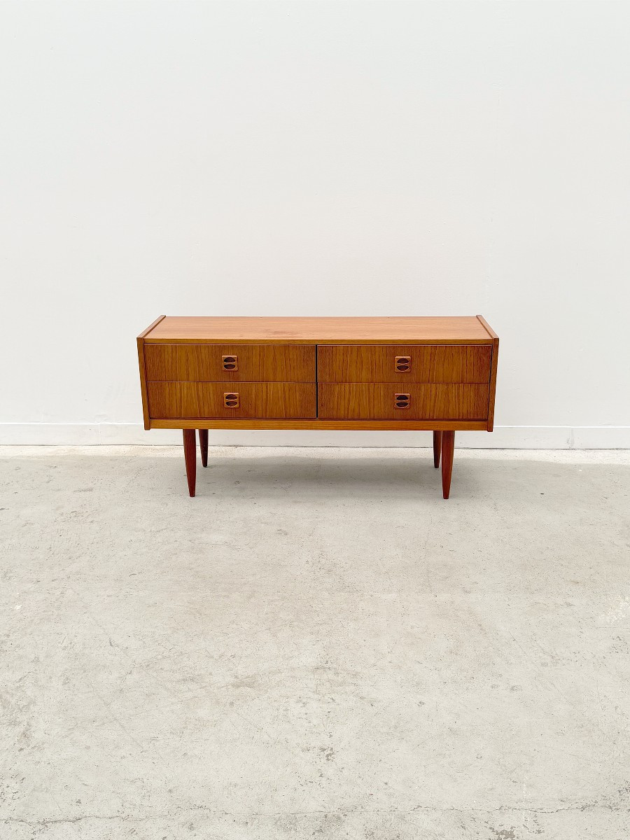 Enfilade de style Scandinave en Teck, France 1960  