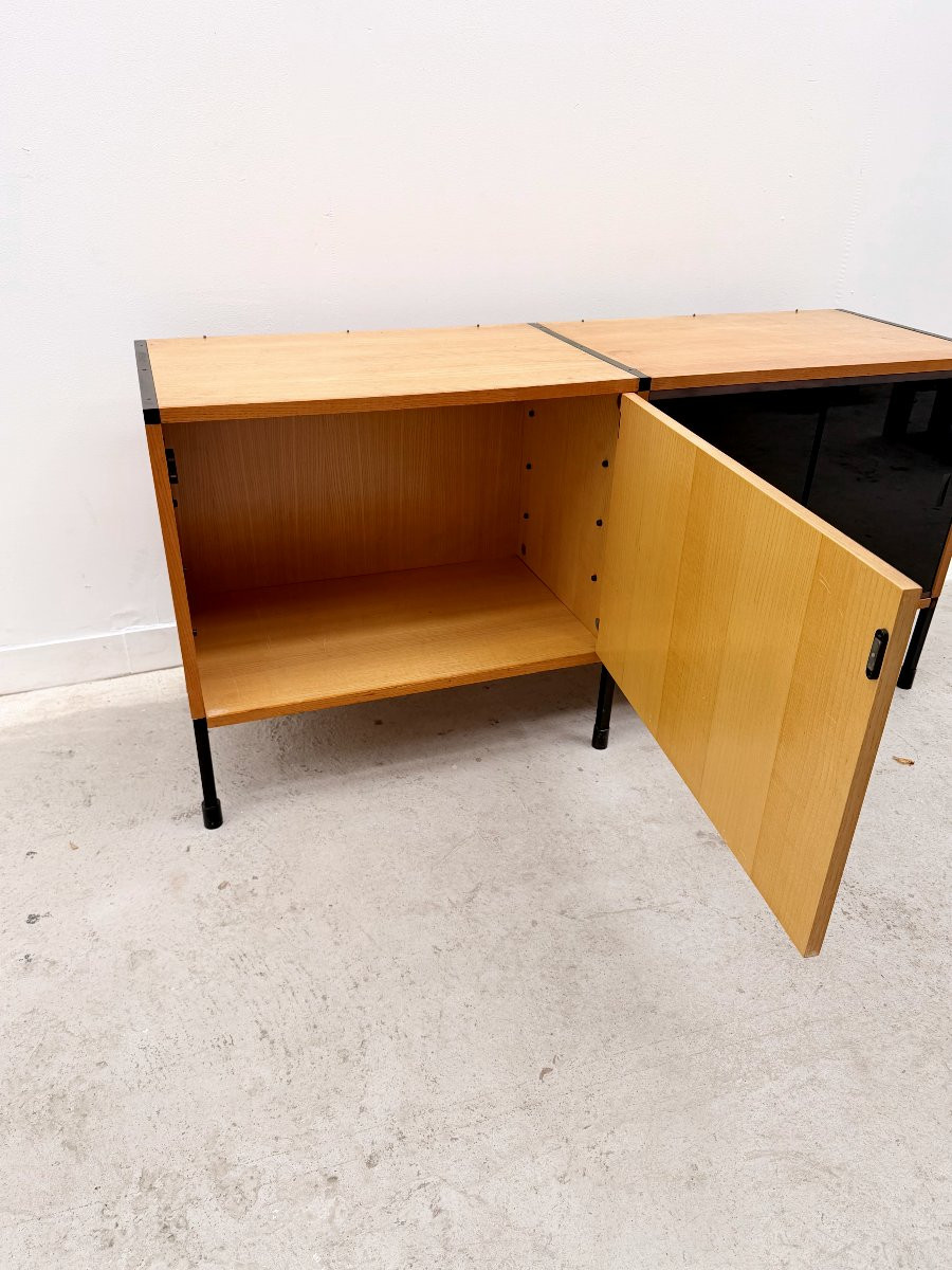 Enfilade de ARP pour MINVIELLE en Frêne et métal, France 1950-photo-7