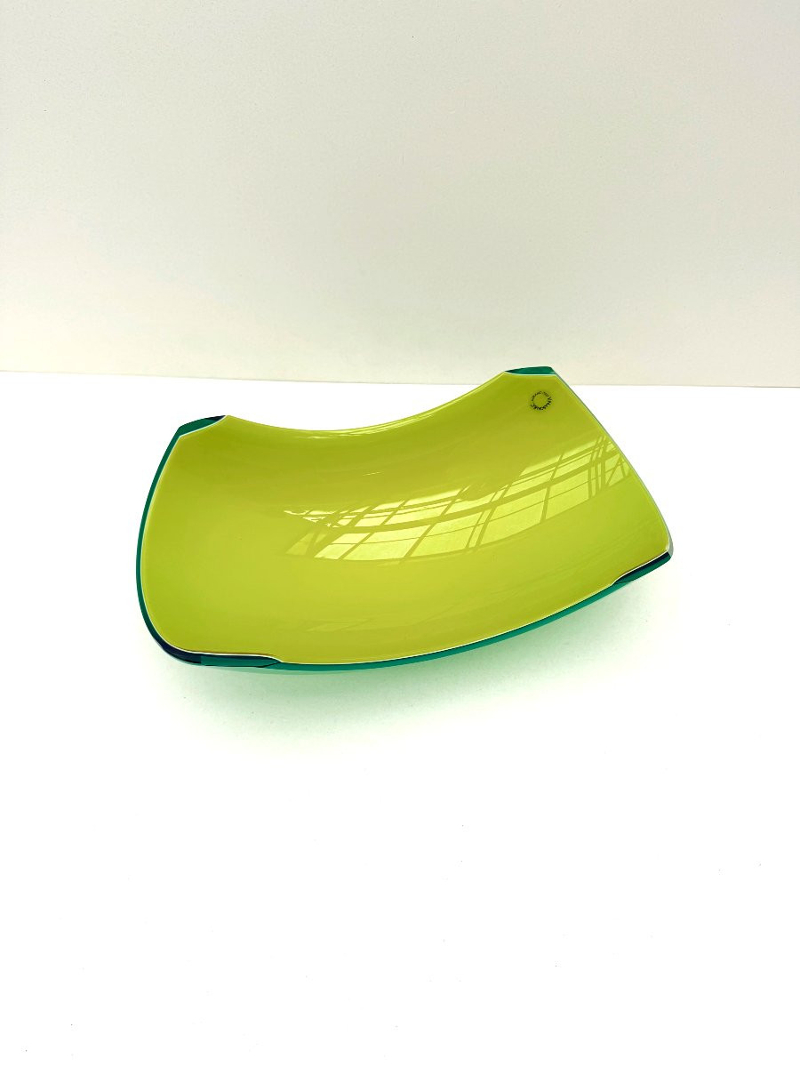 Yellow And Green Murano Glass Vacuum From V. Nason & C., Italy-photo-2