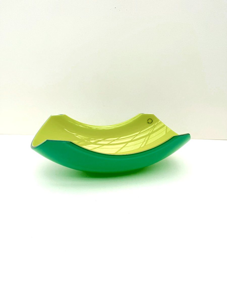Yellow And Green Murano Glass Vacuum From V. Nason & C., Italy-photo-3