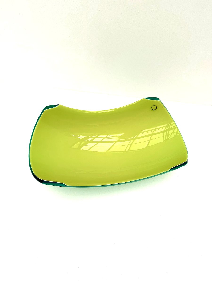 Yellow And Green Murano Glass Vacuum From V. Nason & C., Italy-photo-1