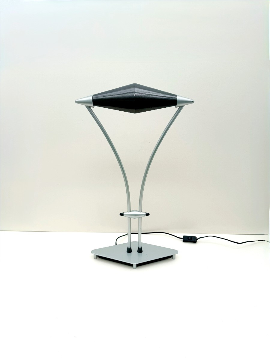 Frans Schrofer's "plume" Lamp For Scopelight Holland In Metal, 1980