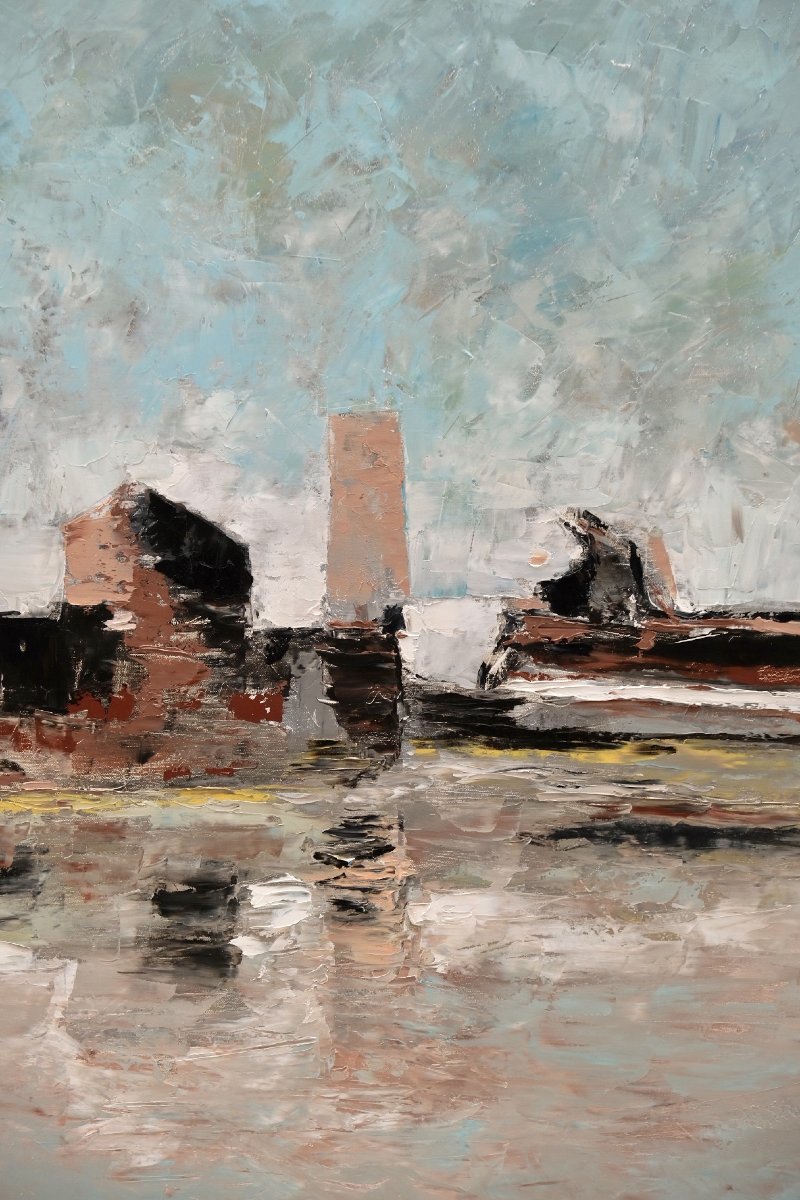 Huile sur toile de DELAS, vers 1990-photo-2