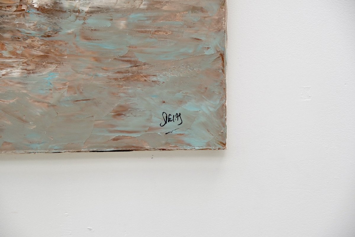 Huile sur toile de DELAS, vers 1990-photo-3