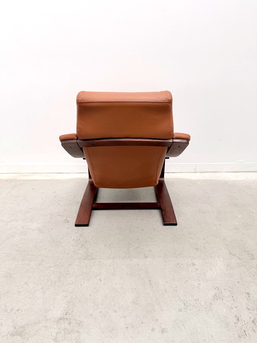 Fauteuil en cuir 'Kroken' conçue par Ake FRIBYTTER pour NELO, Suède 2000  -photo-1