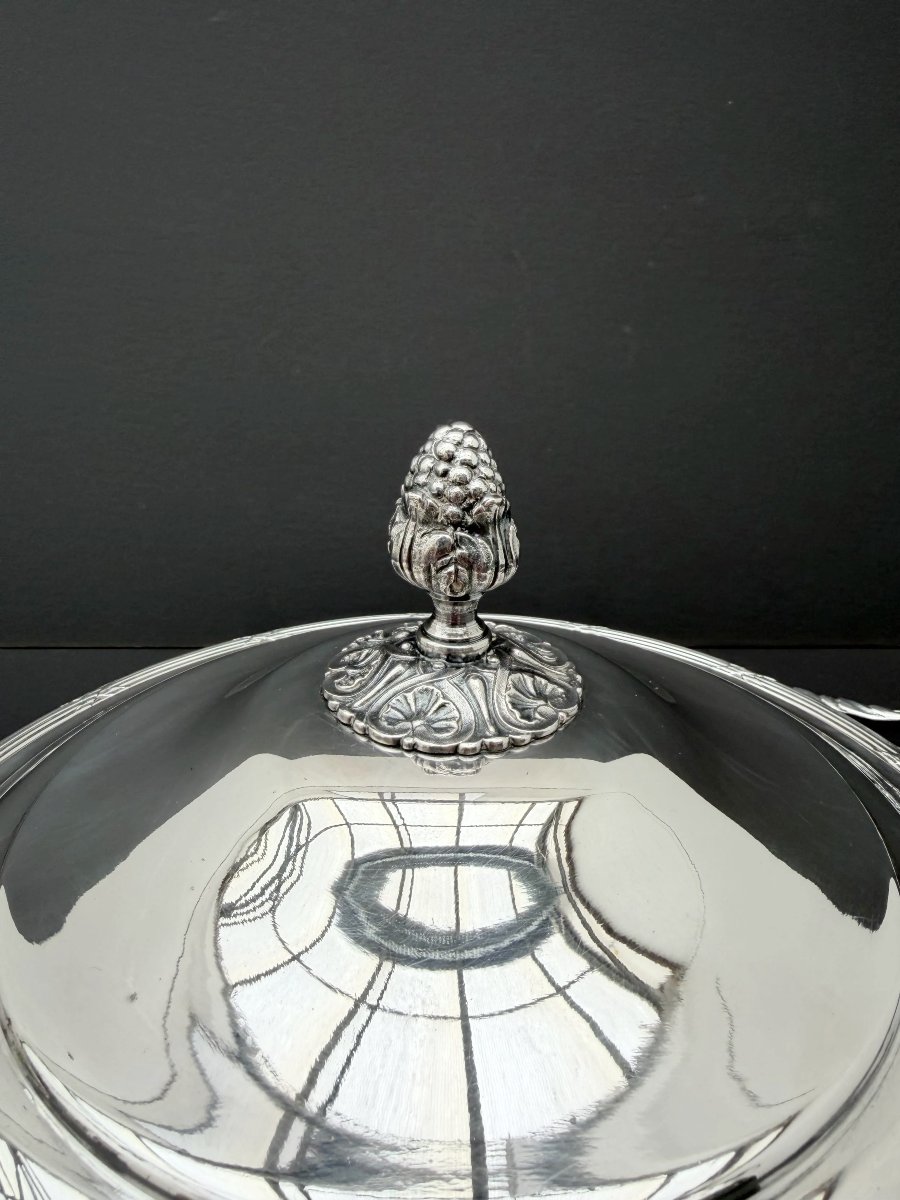 Silver-plated Metal Vegetable Dish In The Louis XVI Style  -photo-2
