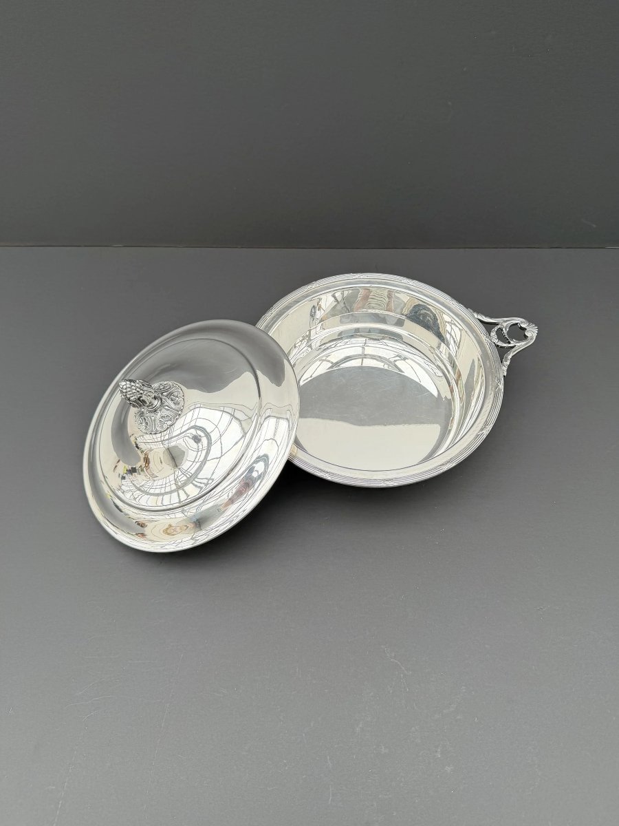 Silver-plated Metal Vegetable Dish In The Louis XVI Style  -photo-4
