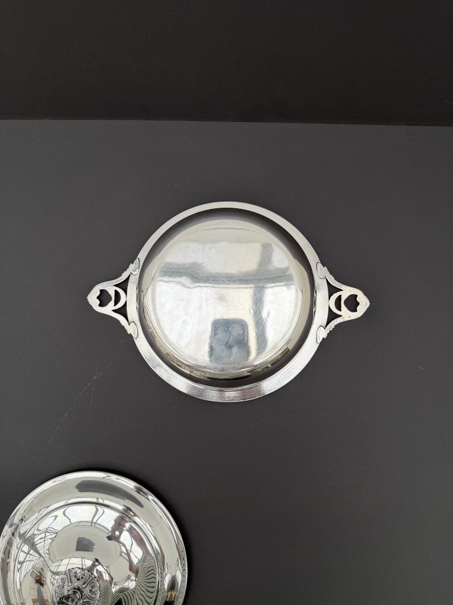 Silver-plated Metal Vegetable Dish In The Louis XVI Style  -photo-1