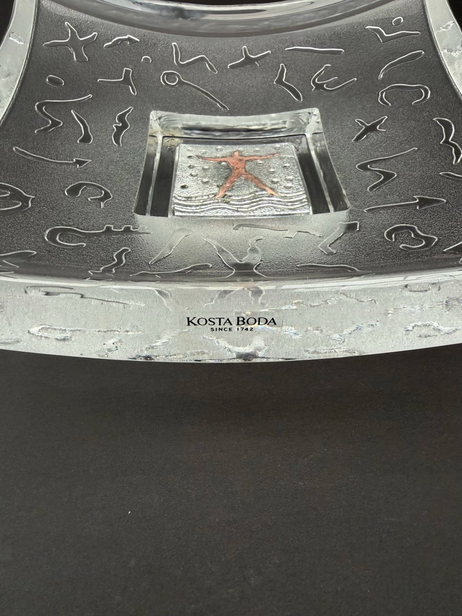 Vide poche de Bertil VALLIEN pour KOSTA BODA en verre soufflé, Suède 1980  -photo-2