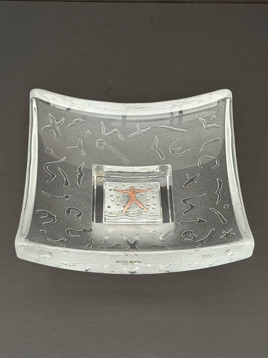 Vide poche de Bertil VALLIEN pour KOSTA BODA en verre soufflé, Suède 1980  -photo-3