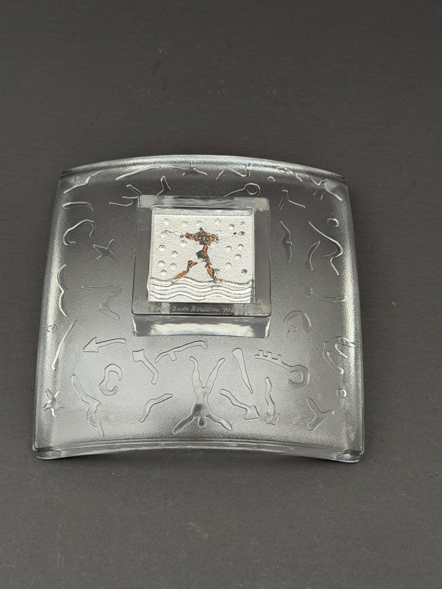 Vide poche de Bertil VALLIEN pour KOSTA BODA en verre soufflé, Suède 1980  -photo-1