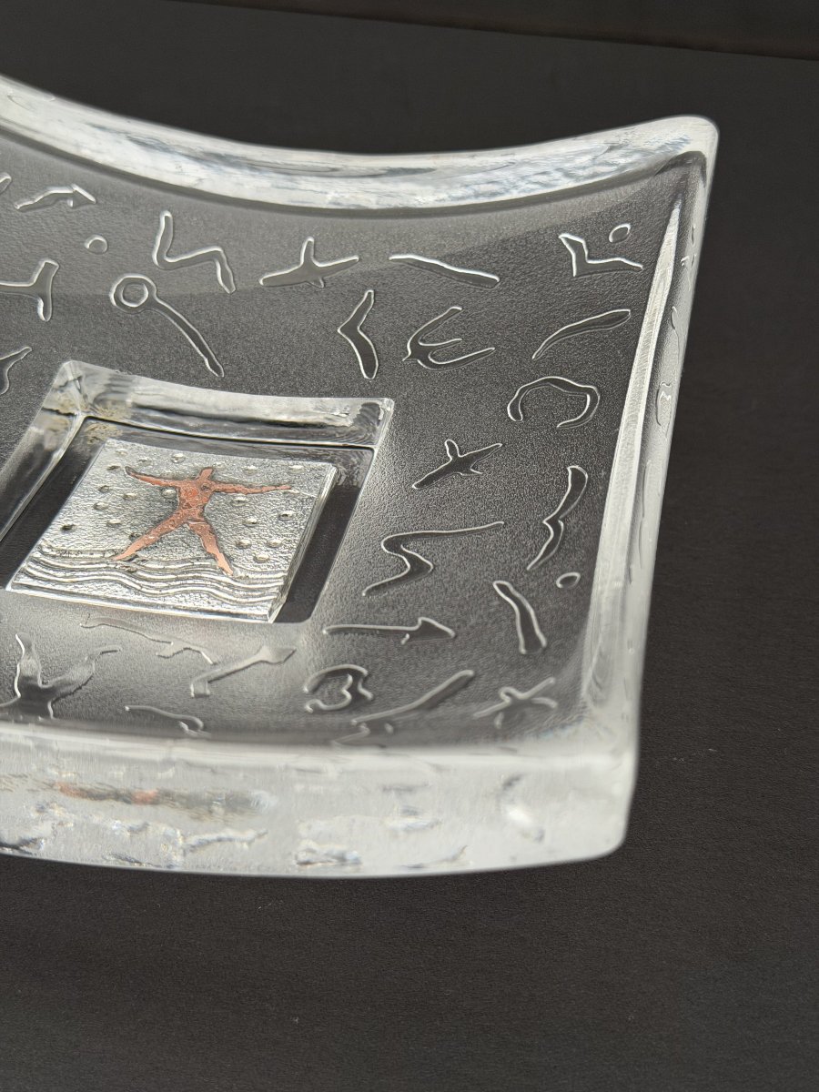 Vide poche de Bertil VALLIEN pour KOSTA BODA en verre soufflé, Suède 1980  -photo-3