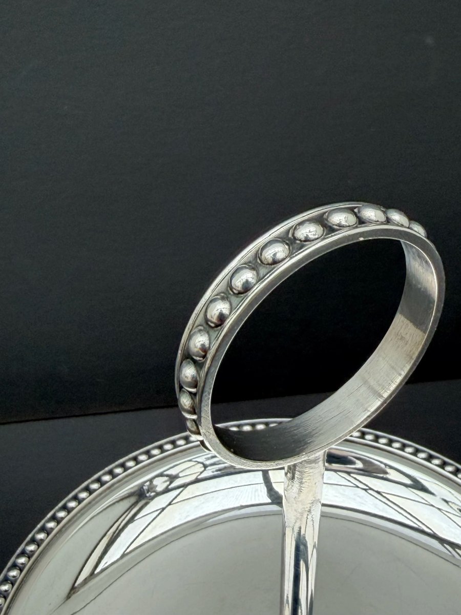 Silver-plated Metal Serving Tray, 1930  -photo-2