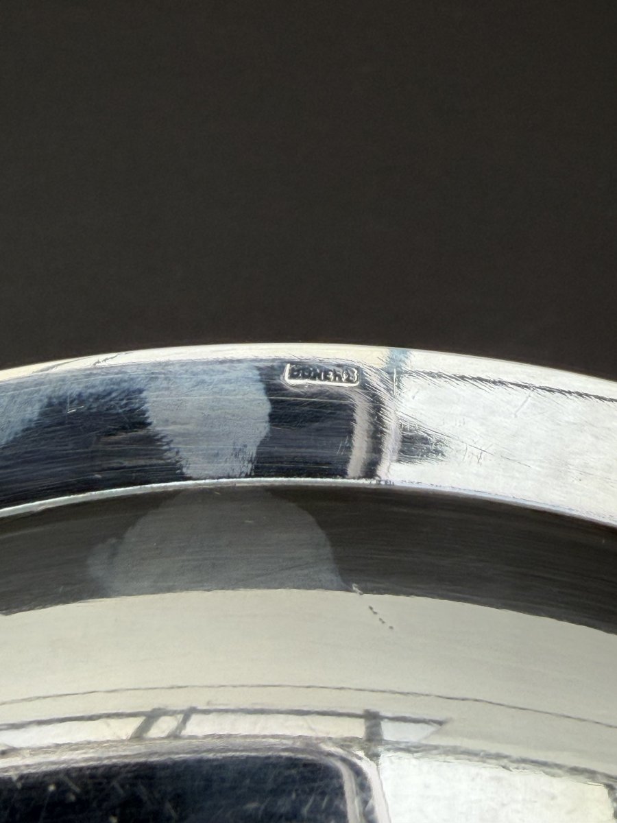 Silver-plated Metal Serving Tray, 1930  -photo-1