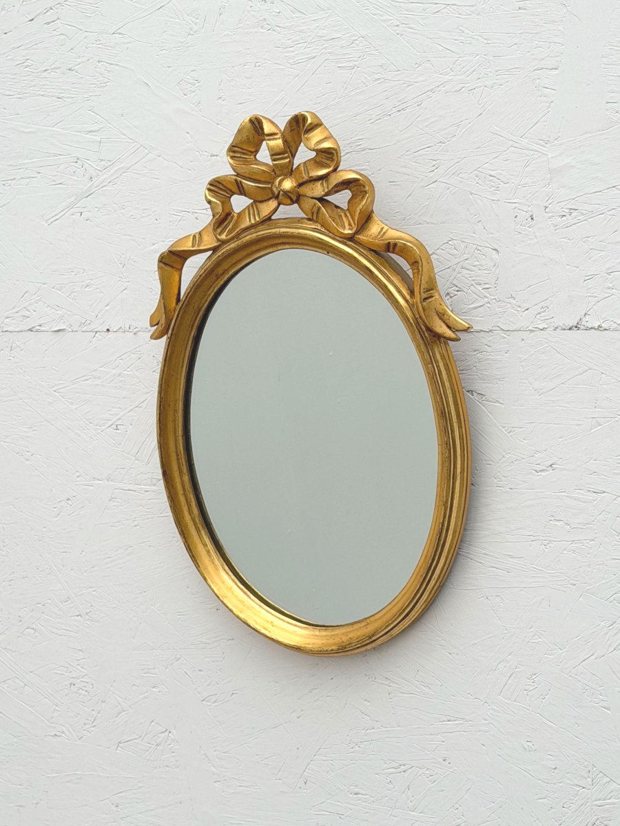 Louis XVI-style Mirror In Gilded Wood, 1970