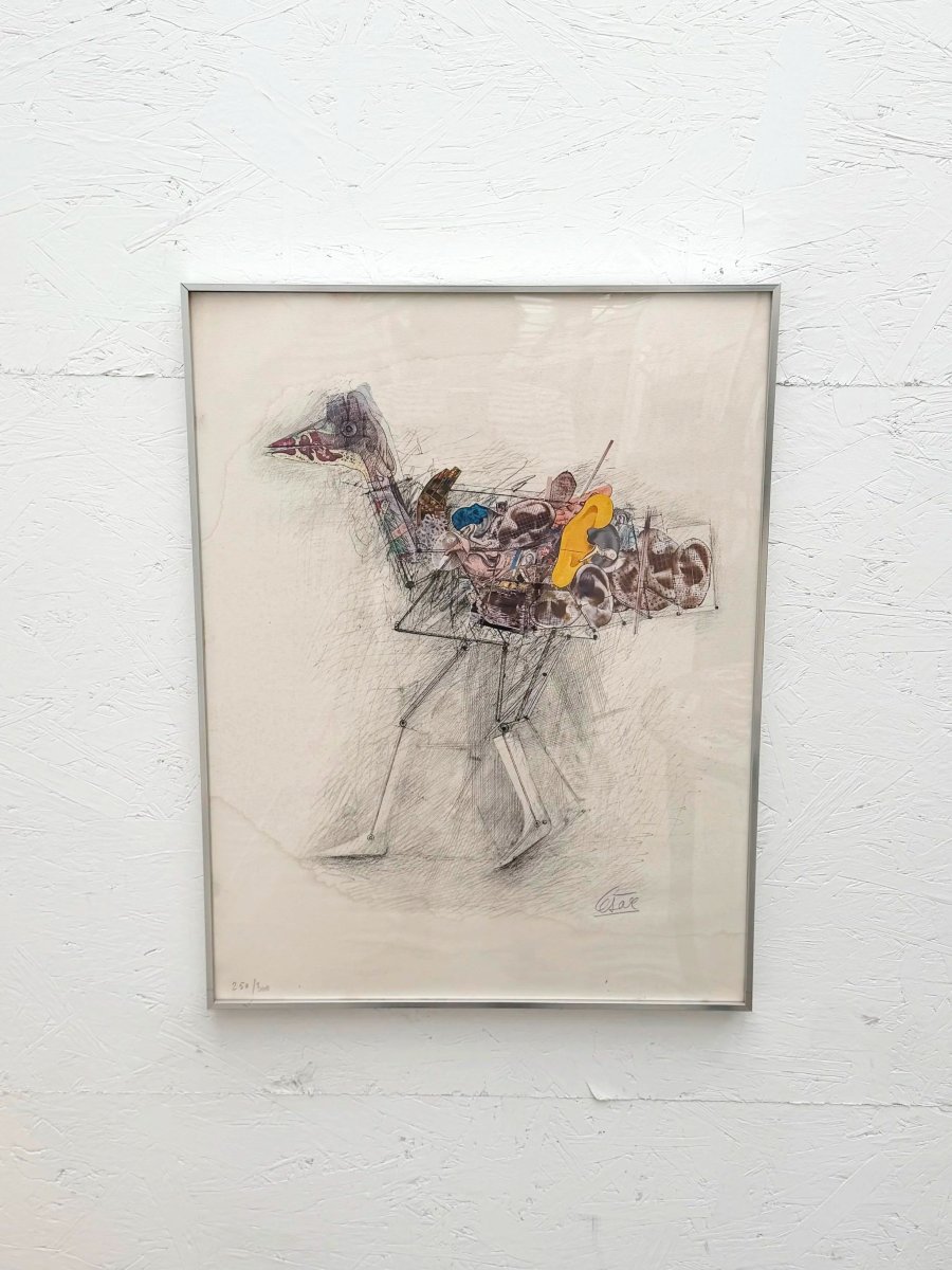 Lithograph "hen With Ears" By César Baldaccini, Known As César (1921–1998), No. 250/300  