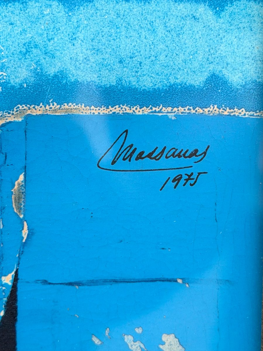 Peinture huile sur papier de MASSANAS 1975-photo-3