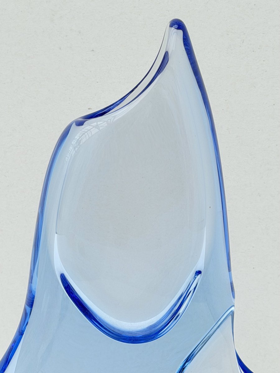 Vase de Josef CVRCEK et Miloslav KLINGER pour ZELEZNY BROD SKLO, République Tchèque 1970  -photo-3