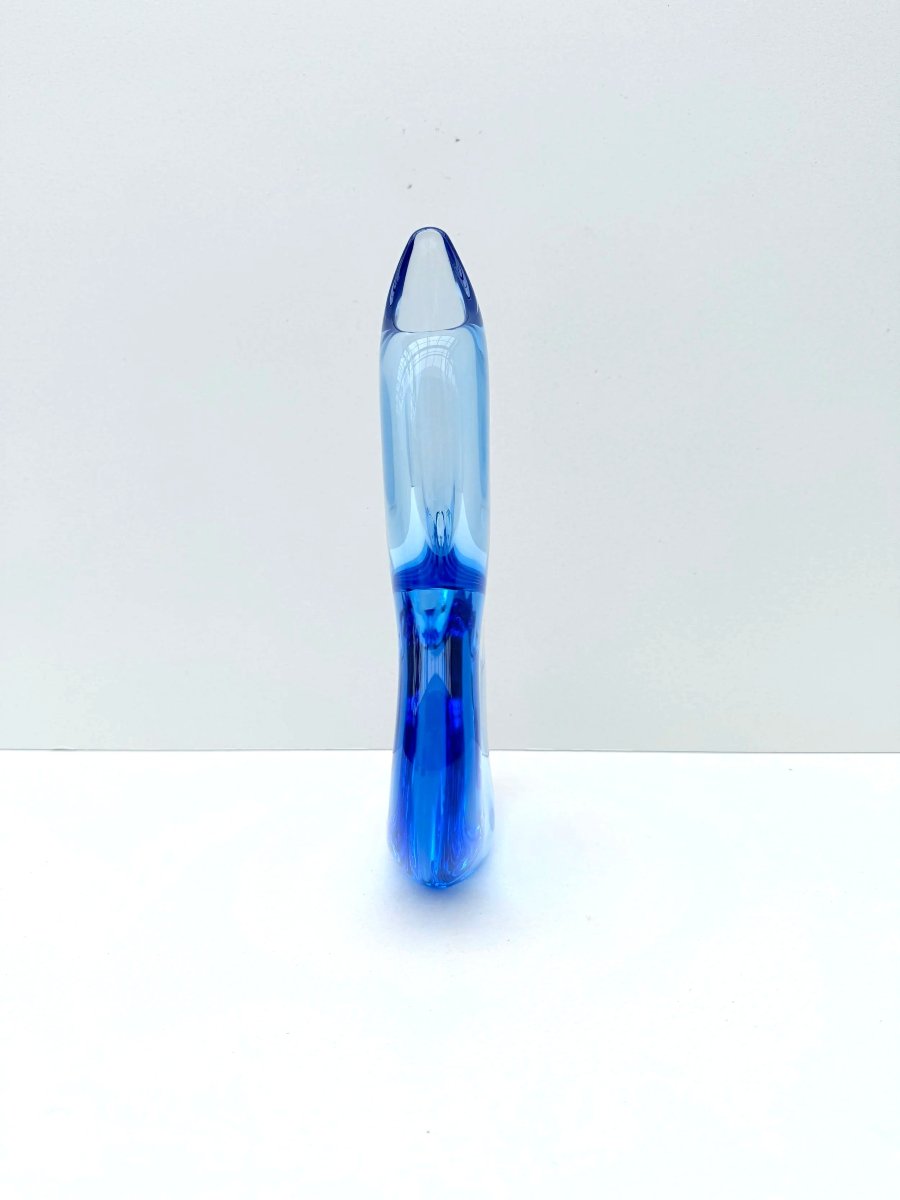 Vase de Josef CVRCEK et Miloslav KLINGER pour ZELEZNY BROD SKLO, République Tchèque 1970  -photo-4