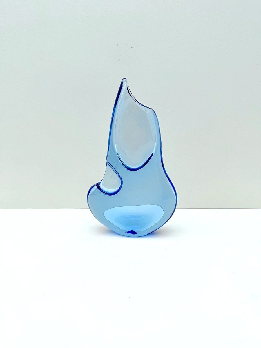 Vase de Josef CVRCEK et Miloslav KLINGER pour ZELEZNY BROD SKLO, République Tchèque 1970  -photo-1