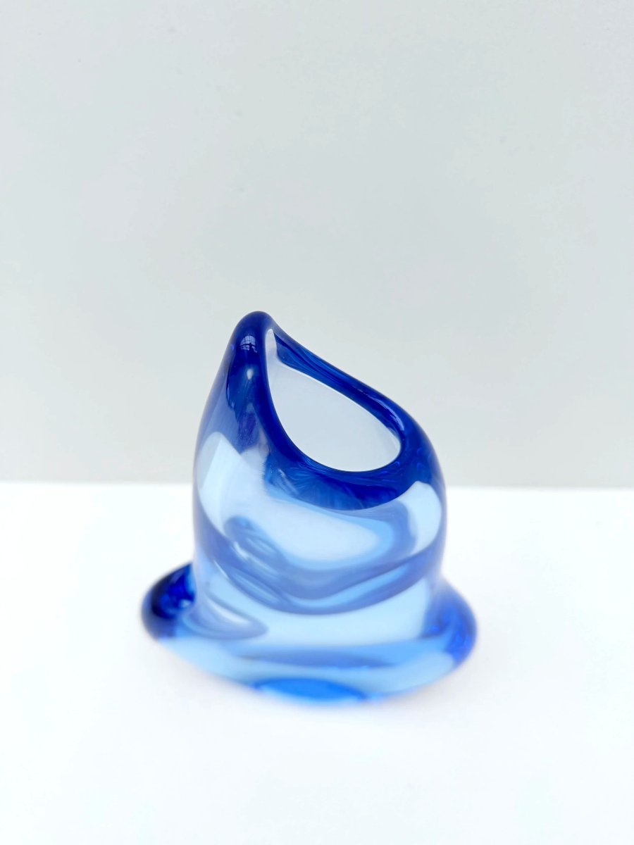 Vase de Josef CVRCEK et Miloslav KLINGER pour ZELEZNY BROD SKLO, République Tchèque 1970  -photo-2