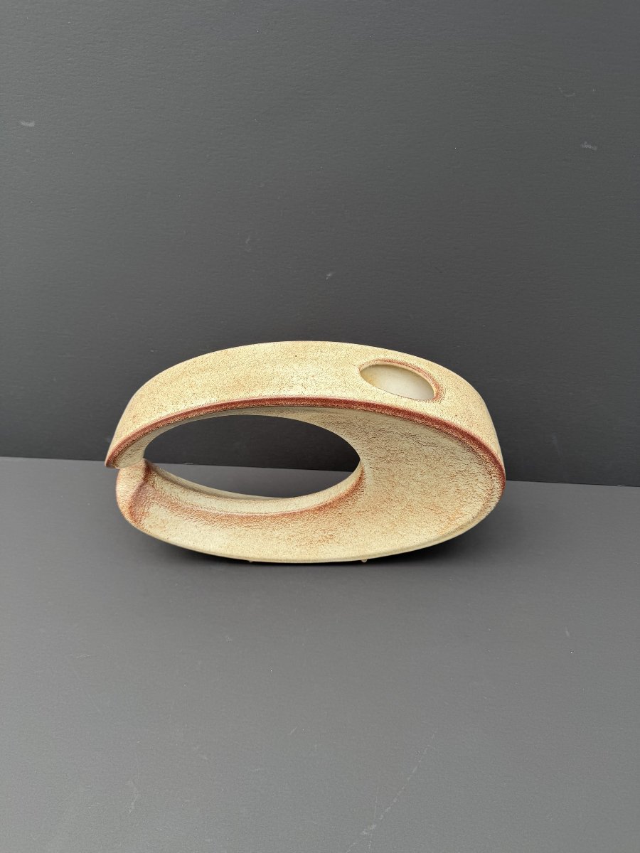 Vase de Roberto RIGON par la Manufacture BERTONCELLO en céramique, Italie 1970  -photo-3