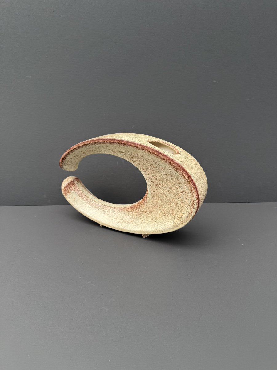 Vase de Roberto RIGON par la Manufacture BERTONCELLO en céramique, Italie 1970  -photo-4