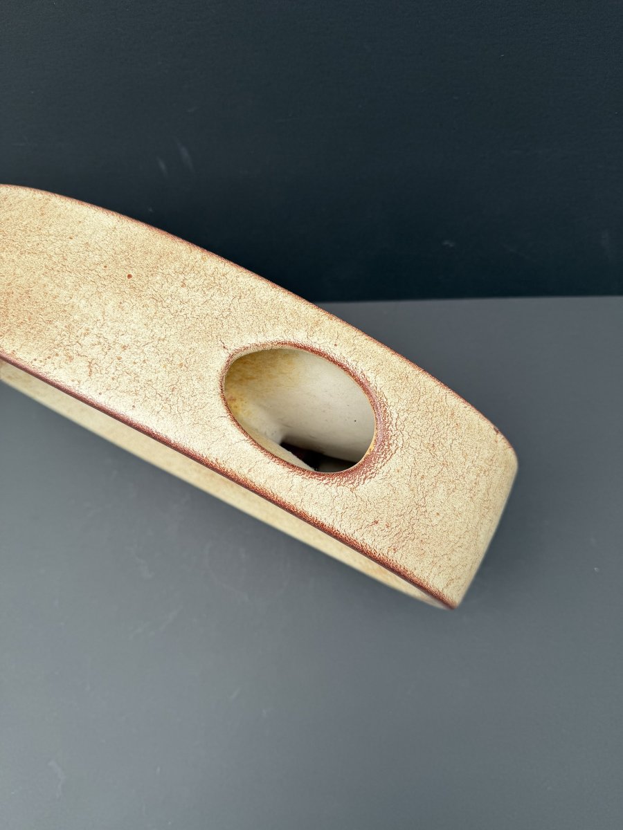 Vase de Roberto RIGON par la Manufacture BERTONCELLO en céramique, Italie 1970  -photo-1