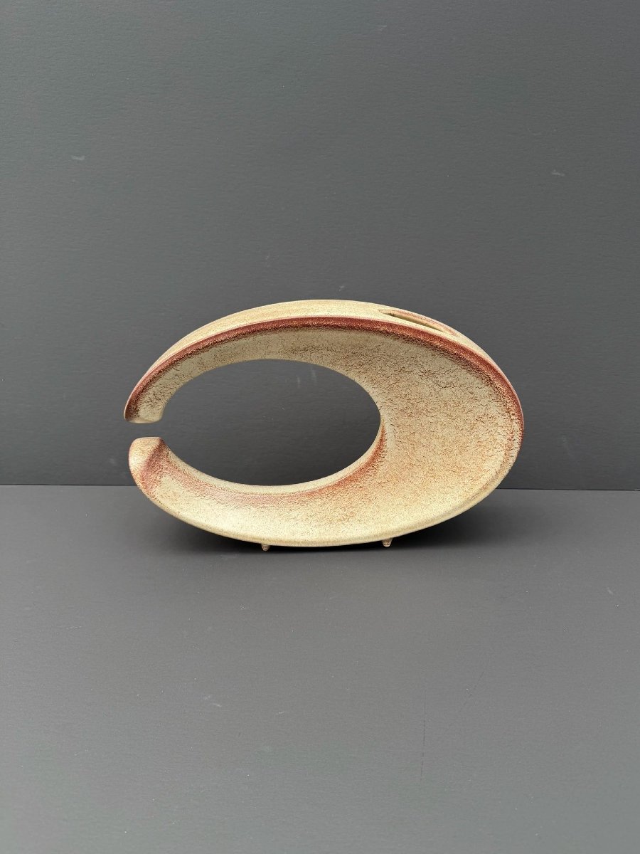 Vase de Roberto RIGON par la Manufacture BERTONCELLO en céramique, Italie 1970  