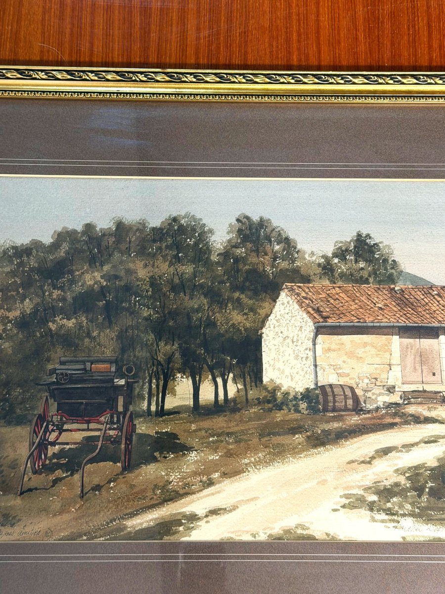 Peinture Aquarelle sur papier de Michel DESROCHERS, France 1976 -photo-2