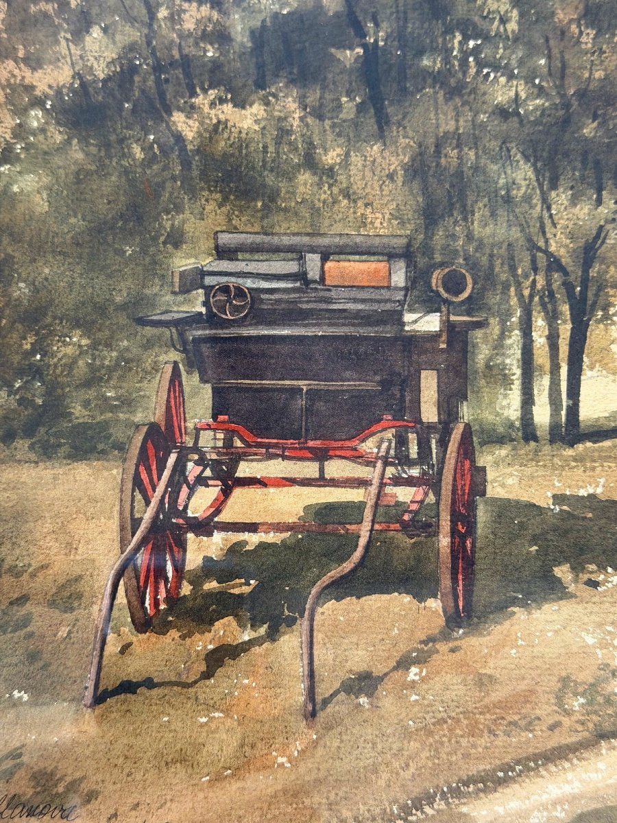 Peinture Aquarelle sur papier de Michel DESROCHERS, France 1976 -photo-2