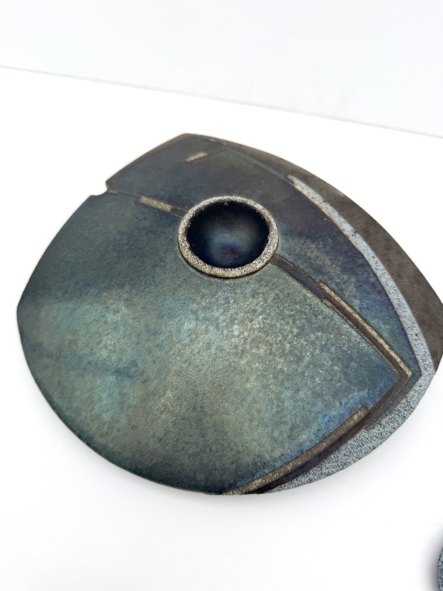 Signed Raku Ceramic Sculpture   -photo-2