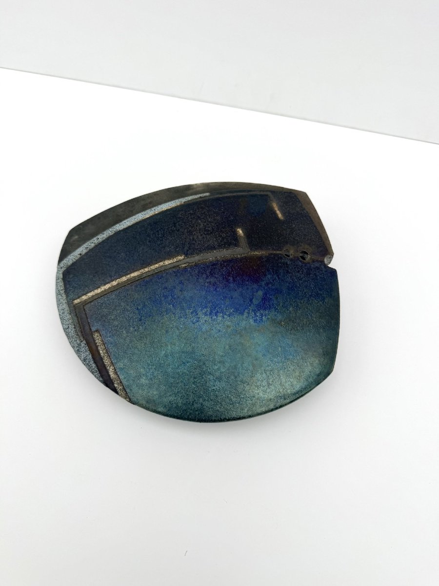 Signed Raku Ceramic Sculpture   -photo-6