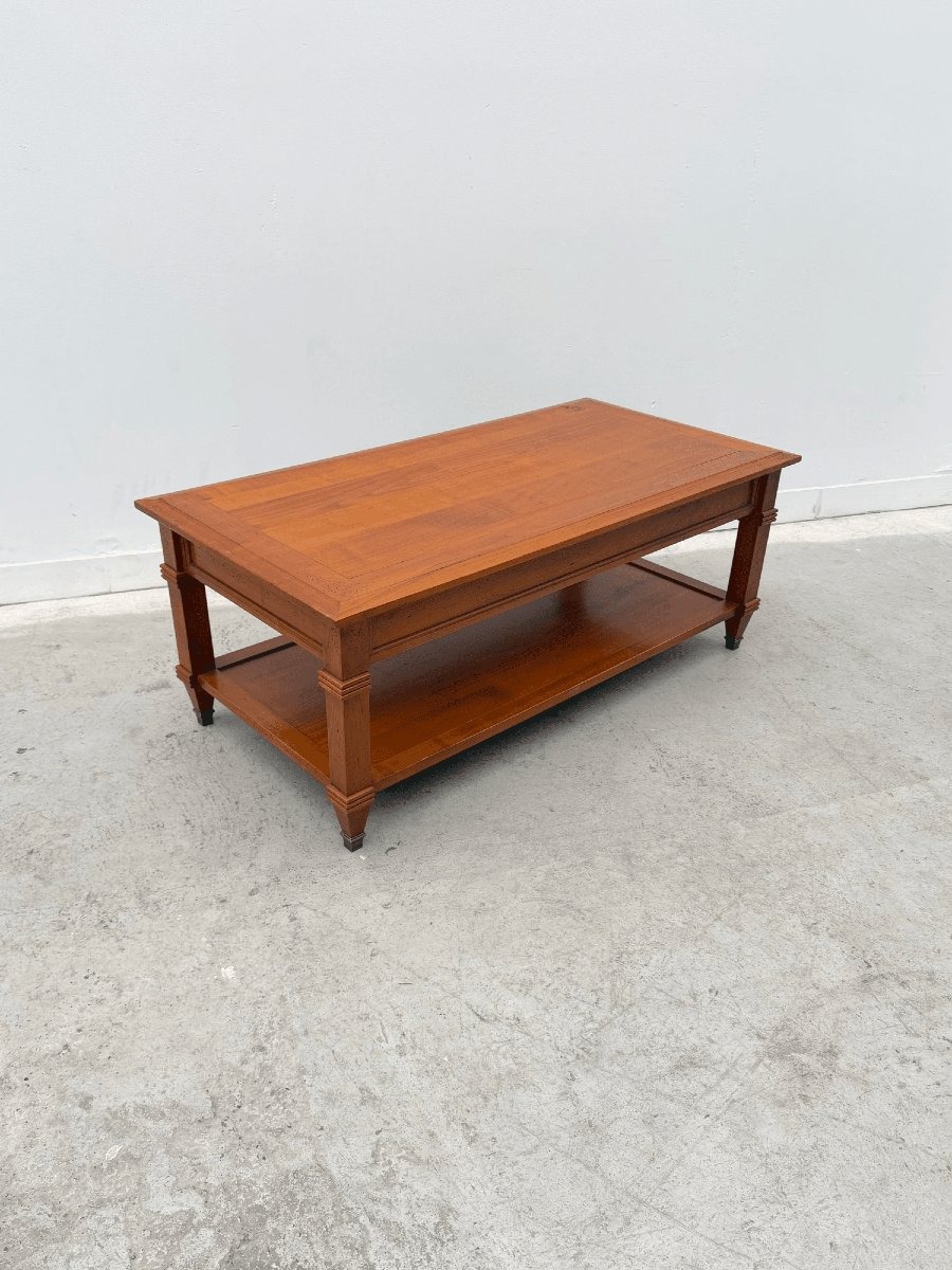 Rustic Coffee Table With Two Drawers  
