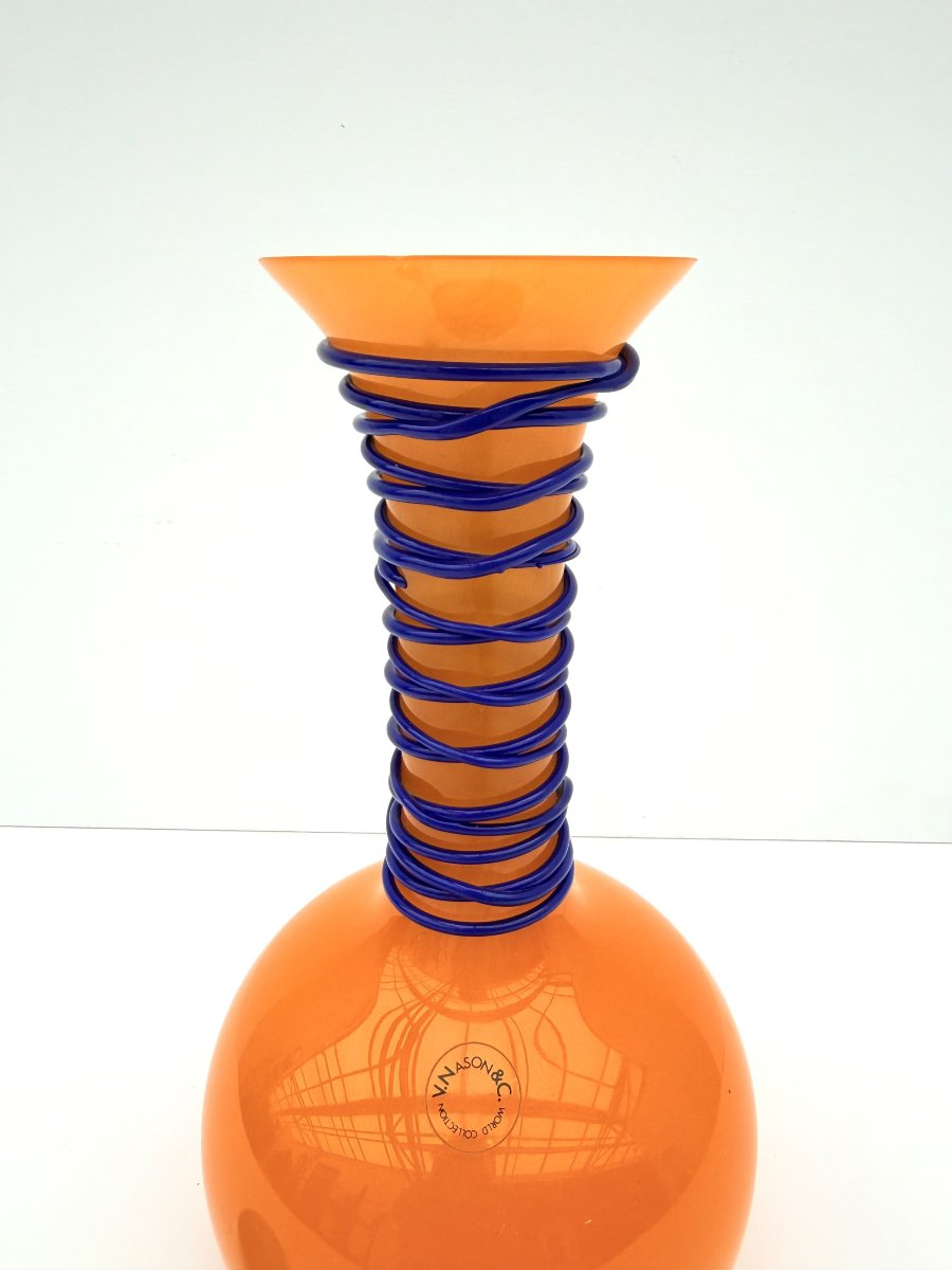 Bouteille de VINCENZO NASON & Cie en verre de MURANO, Italie 1980 -photo-1