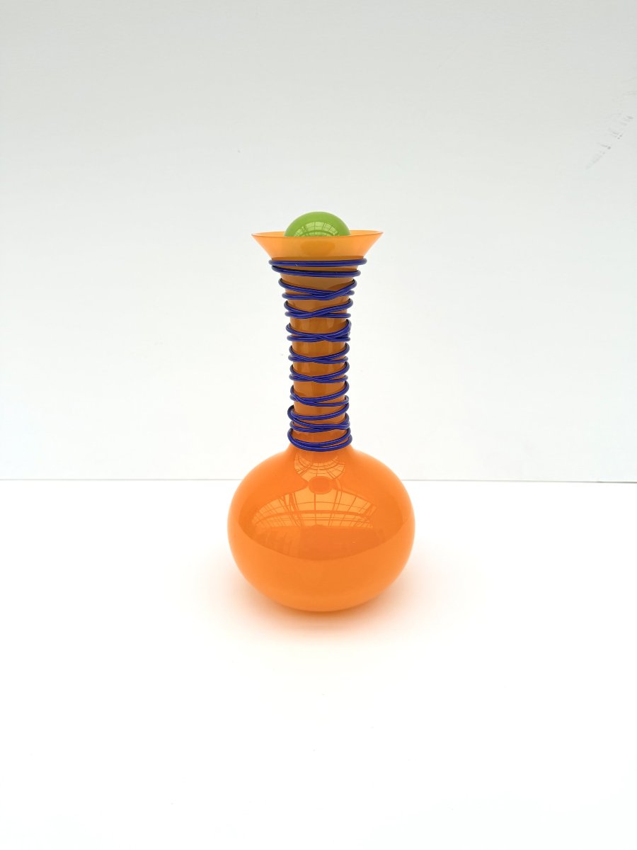 Bouteille de VINCENZO NASON & Cie en verre de MURANO, Italie 1980 -photo-3
