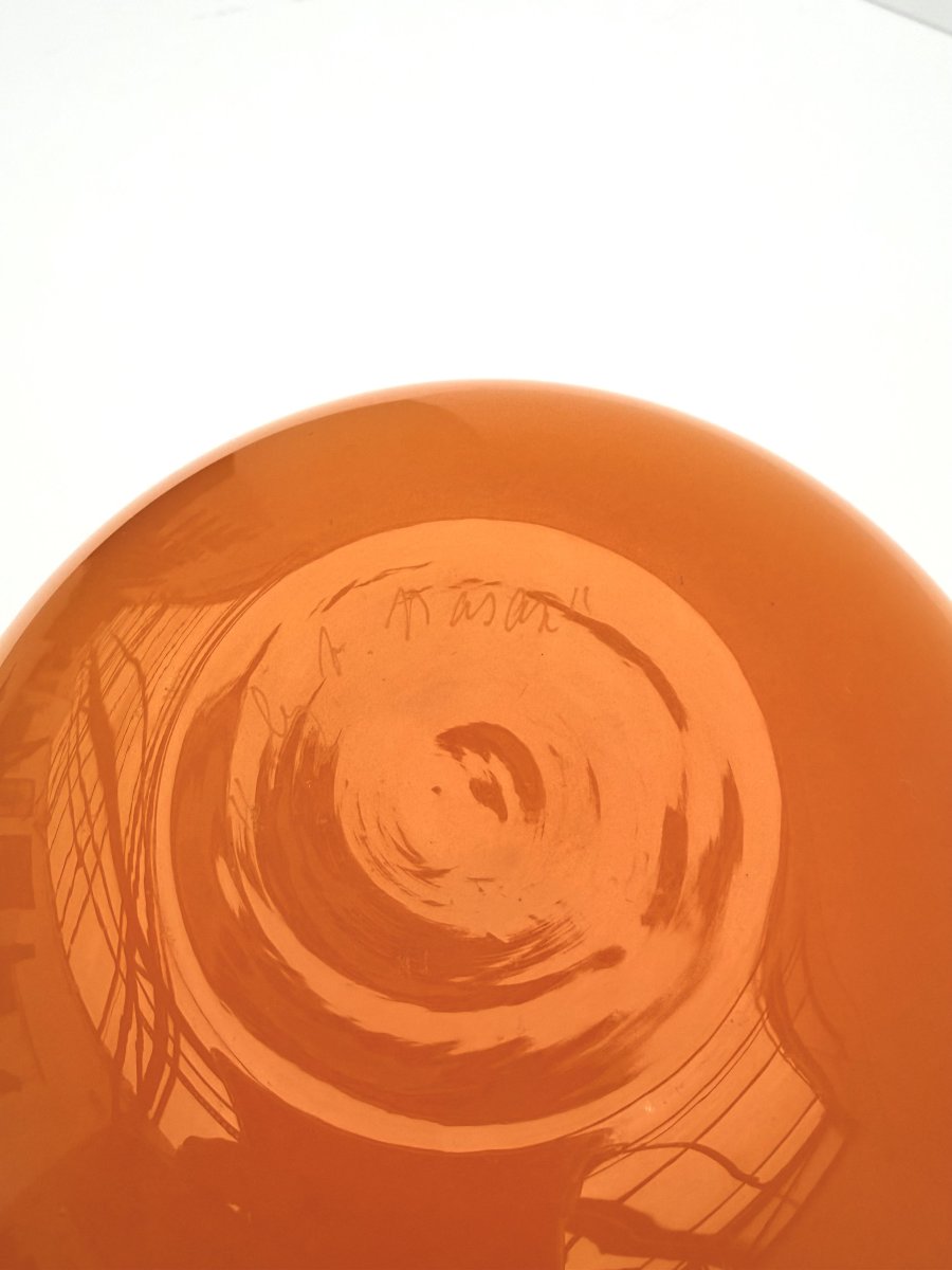 Bouteille de VINCENZO NASON & Cie en verre de MURANO, Italie 1980 -photo-4