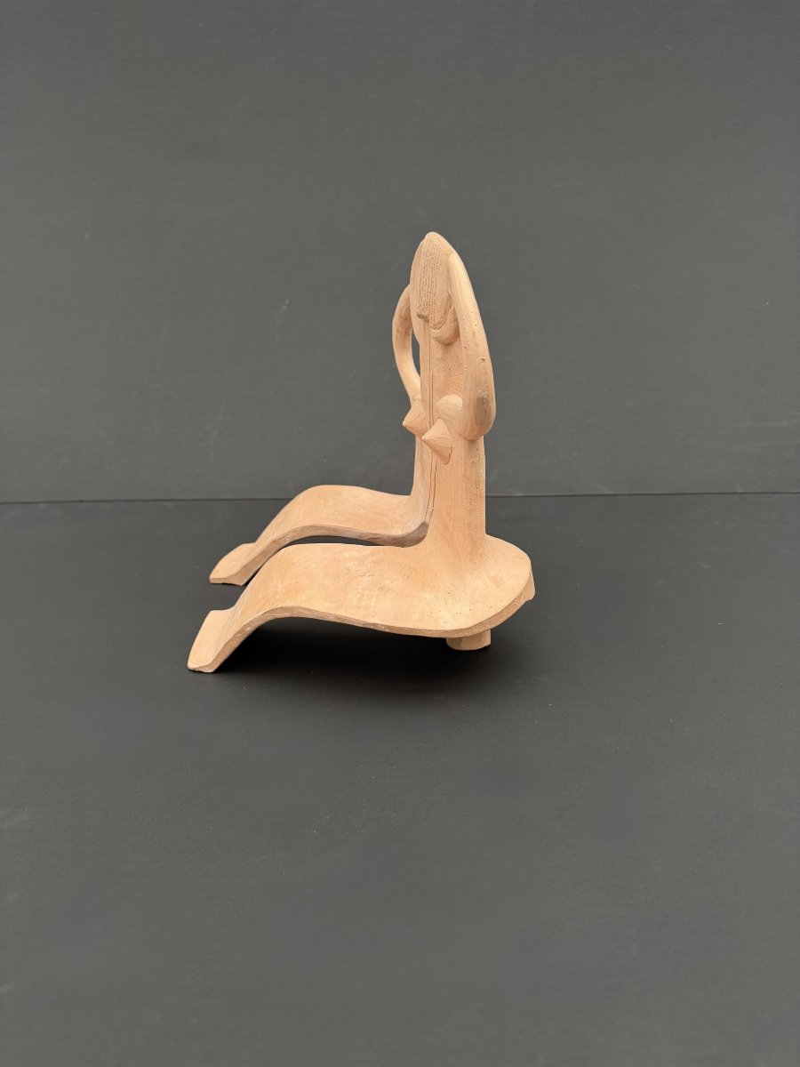 Terracotta Sculpture By Alain Michel Boucher (1944–2020) -photo-4