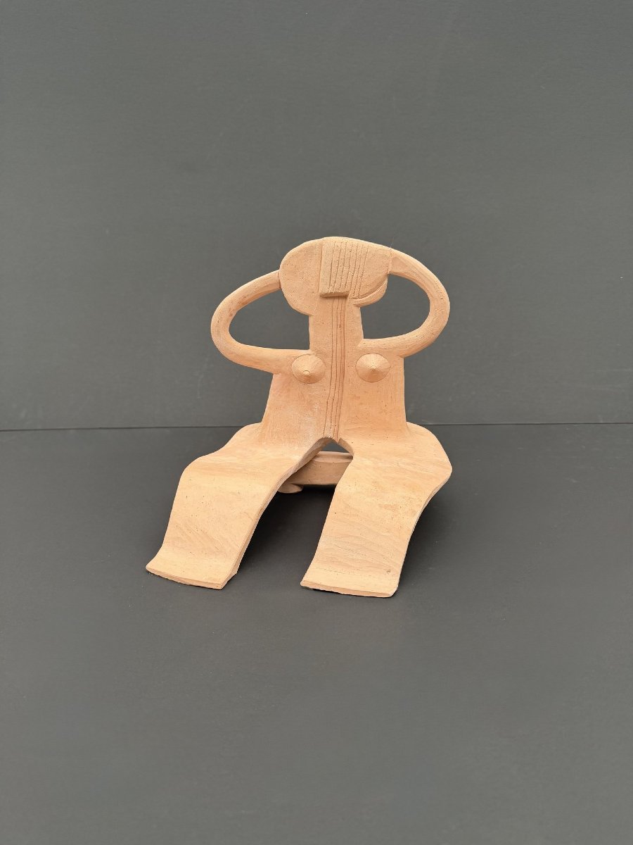 Terracotta Sculpture By Alain Michel Boucher (1944–2020) 