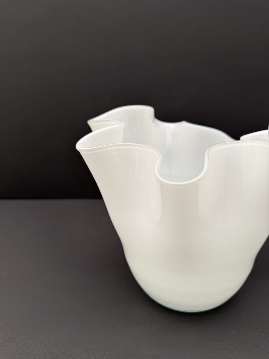 Vase "mouchoir" en verre de MURANO, Italie 1970  -photo-3