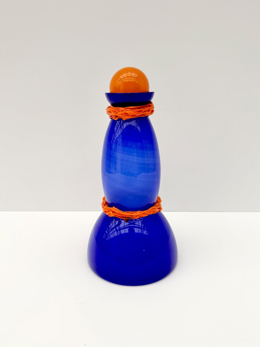 Bouteille de VINCENZO NASON & Cie en verre de MURANO, Italie 1980-photo-1