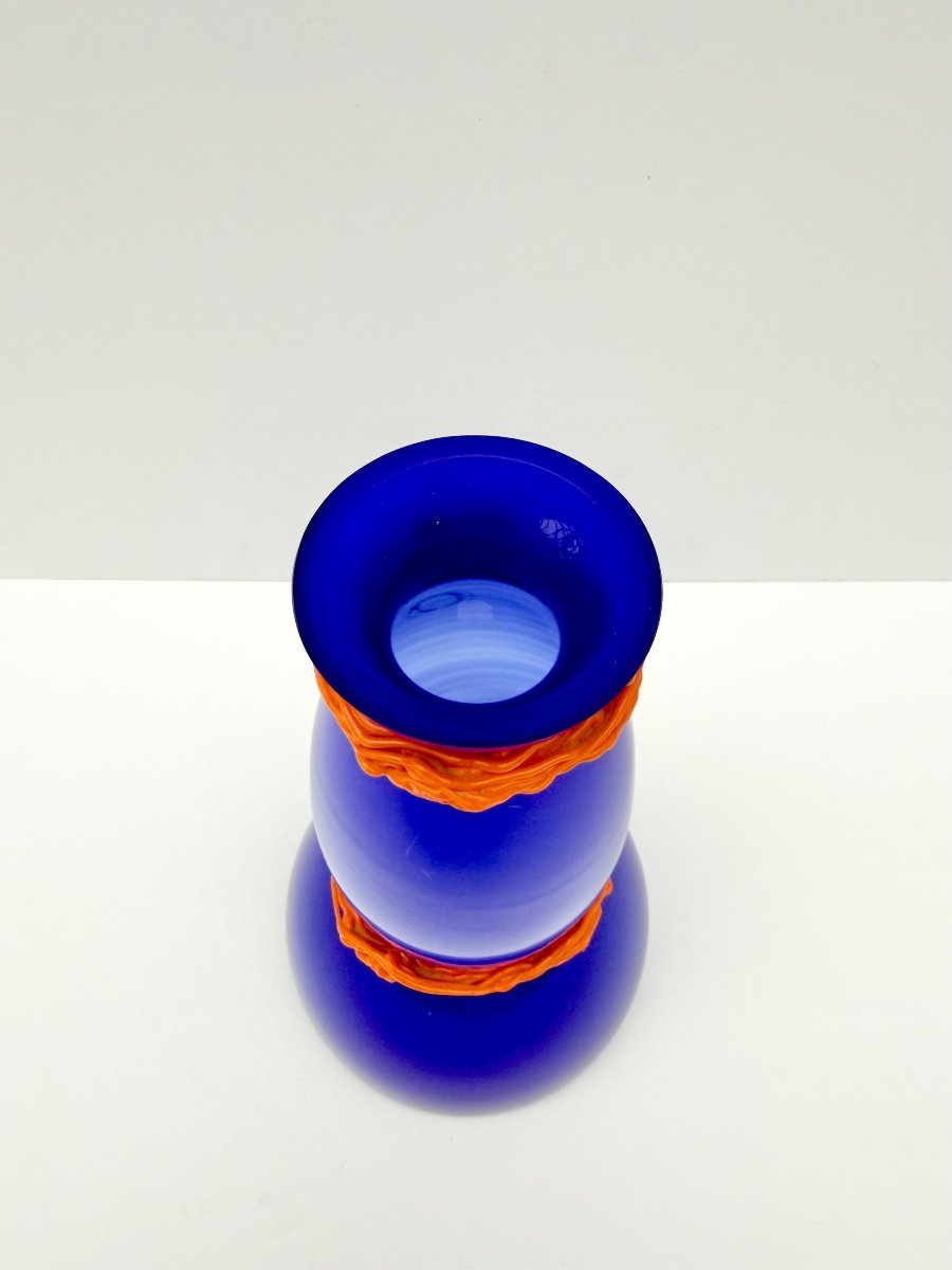 Bouteille de VINCENZO NASON & Cie en verre de MURANO, Italie 1980-photo-2