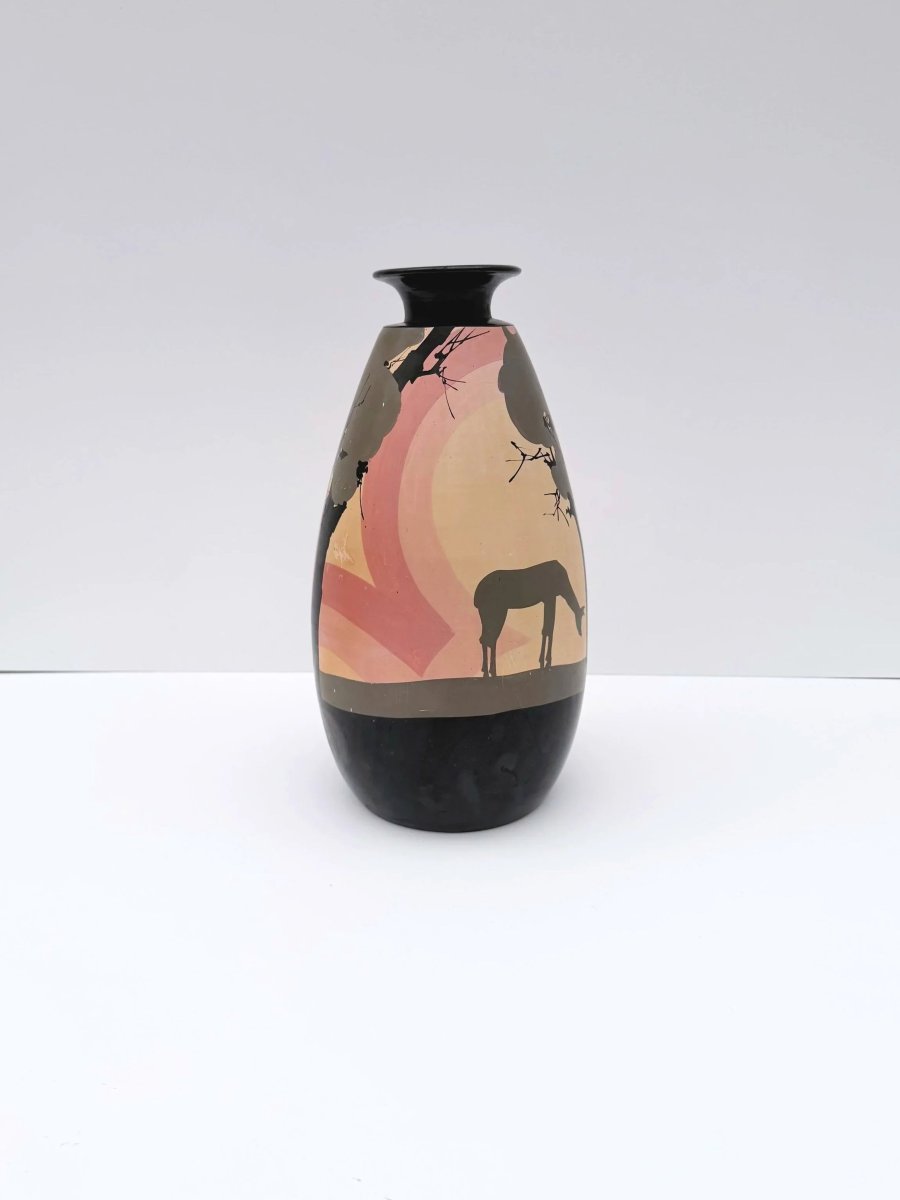 Vase de Louis GIRAUD (1896- 1985) à VALLAURIS en céramique, France 1940 -photo-4