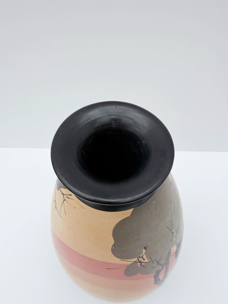 Vase de Louis GIRAUD (1896- 1985) à VALLAURIS en céramique, France 1940 -photo-4