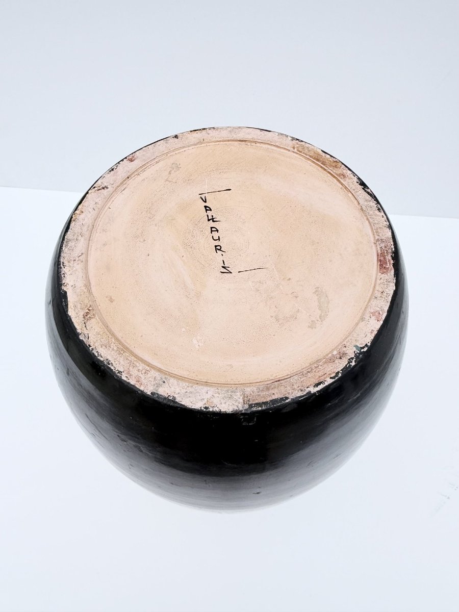 Vase de Louis GIRAUD (1896- 1985) à VALLAURIS en céramique, France 1940 -photo-5