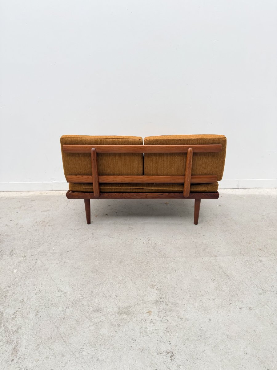 Canapé 2 places avec son meuble de Tove & Edvard KINDT - LARSEN pour GUSTAV BAHUS en Teck, 1960-photo-3