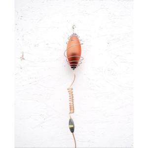 Lampe « Baladeuse » De Tsé & Tsé En Métal Et Verre, 1997