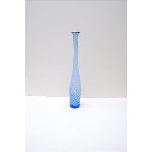 Vase de Allain GUILLOT en verre soufflé, France 1984 
