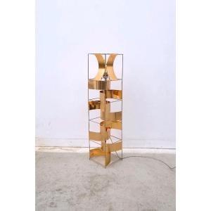 "copernicus" Floor Lamp By Max Sauze For Ekilux In Copper   